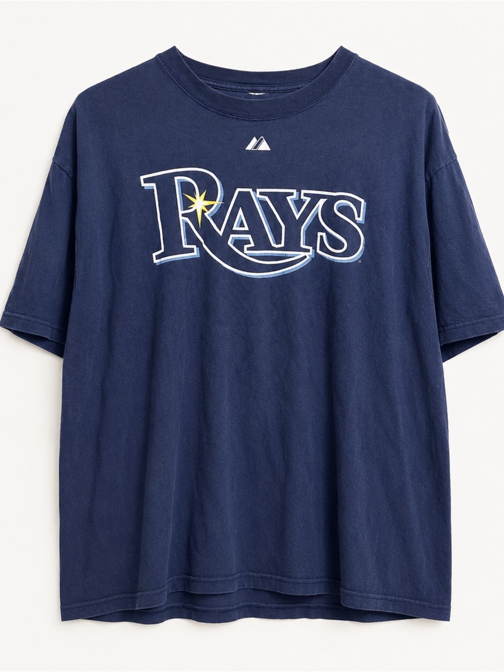 Majestic Men's Navy Tampa Bay Rays Graphic Short Sleeve Tee